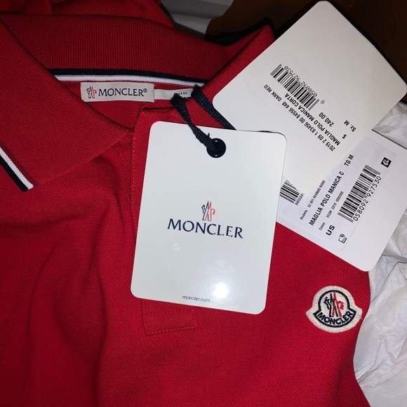 Moncler red polo